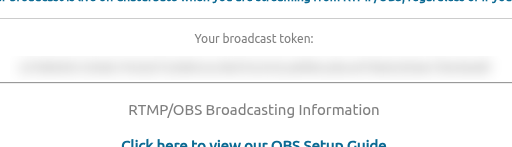 Your broadcast token